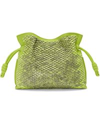 Loewe - Mini Snakeskin Scales Flamenco Clutch - Lyst