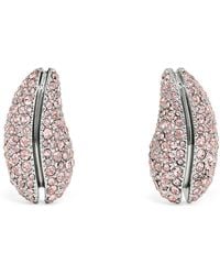 Tory Burch - Earrings With Shimmering Crystals - Lyst