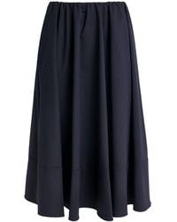 Maje - Wool-Blend Pleated Midi Skirt - Lyst