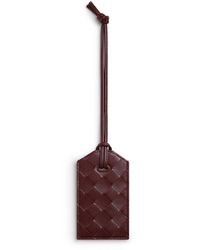Bottega Veneta - Leather Intrecciato Luggage Tag - Lyst