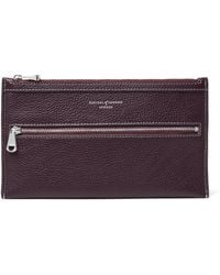 Aspinal of London - Grained Leather Hudson Travel Pouch - Lyst