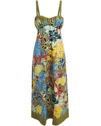 ALÉMAIS - Cotton Floral Solstice Midi Dress - Lyst