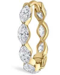 Maria Tash - Invisible Set Diamond Marquise Eternity Hoop Earring - Lyst