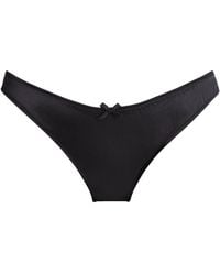 Fleur du Mal - Stretch-Silk Luxe Cheeky Briefs - Lyst