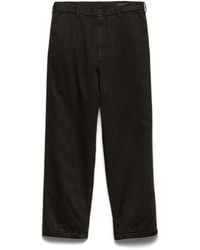 Prada - Cotton Pants - Lyst