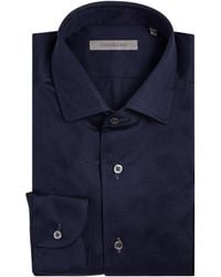Corneliani - Cotton Twill Long-Sleeve Shirt - Lyst