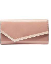 Jimmy Choo - Leather Emmie Clutch Bag - Lyst