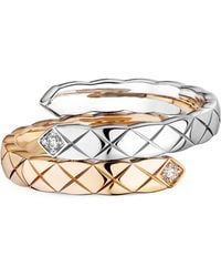 Chanel - And Diamond Coco Crush Ring - Lyst