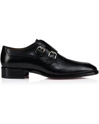 Christian Louboutin - Sartok Leather Monk Shoes - Lyst