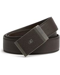 dunhill - Grained Leather Belt - Lyst