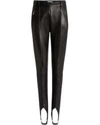 Balmain - Lambskin Stirrup Trousers - Lyst