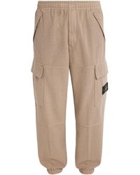 Stone Island - Virgin Wool-Blend Cargo Sweatpants - Lyst