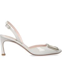 Roger Vivier - Patent Leather Trompette Slingback Pumps 70 - Lyst