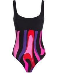 Emilio Pucci - Pucci Marmo Print Swimsuit - Lyst