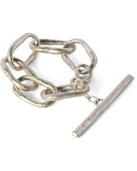 Parts Of 4 - Matte Sterling Silver Roman Chain Bracelet - Lyst
