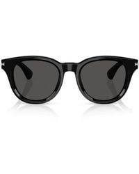 Burberry - Acetate Round Sunglasses - Lyst
