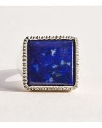 Bleue Burnham - Sterling And Lapis Lazuli Artists Signet Ring - Lyst