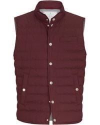 Brunello Cucinelli - Down Padded Gilet - Lyst