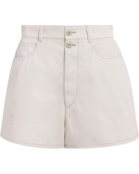 Lemaire - Cotton Twill Chino Shorts - Lyst