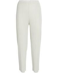 Pleats Please Issey Miyake - Thicker Bottoms 2 Straight Trousers - Lyst