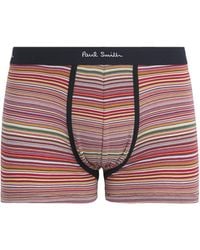 Paul Smith - Stretch-Organic Cotton Signature Stripe Trunks - Lyst