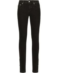 Dolce & Gabbana - Low-rise Skinny Jeans - Lyst