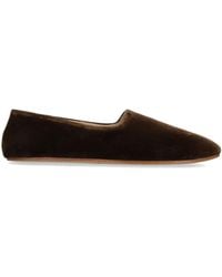 The Row - Ponti Velvet Slippers - Lyst