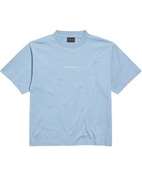 Balenciaga - Cotton Embroidered T-Shirt - Lyst