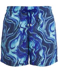 Vilebrequin - Marble Print Moorea Swim Shorts - Lyst