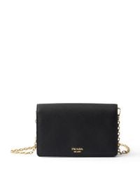 Prada - Mini Saffiano Leather Cross-Body Bag - Lyst