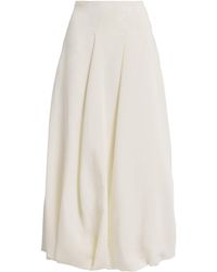 MAX&Co. - Canvas Balloon Midi Skirt - Lyst