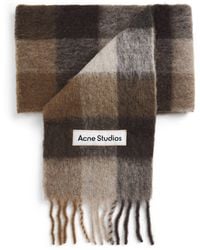 Acne Studios - Check Fringe Scarf - Lyst