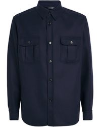 Brioni - Wool Twin-Pocket Overshirt - Lyst