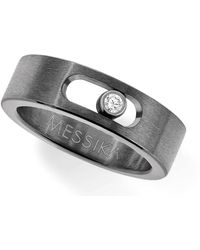 Messika - Titanium And Diamond Move Titanium Ring - Lyst