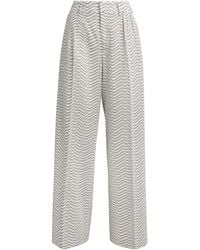 Missoni - Chevron Pleated Wide-Leg Trousers - Lyst