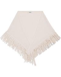 Sandro - Wool-Cashmere Fringe Scarf - Lyst