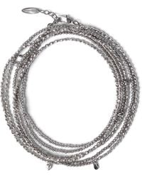 Brunello Cucinelli - Sterling Wrap Bracelet - Lyst