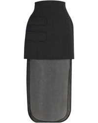 A.W.A.K.E. MODE - Virgin Wool Basque Maxi Skirt - Lyst