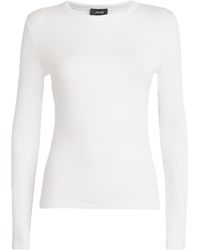 ME+EM - Cotton-Blend Long-Sleeve T-Shirt - Lyst