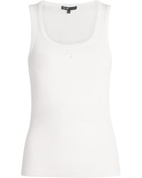 Maje - Stretch-Cotton Logo Tank Top - Lyst