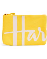 Harrods - Medium Cotton Logo Pouch - Lyst