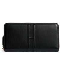 Harrods - Large Leather Zip-Around Wallet - Lyst