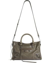 Balenciaga - Small Lambskin Le City Top-Handle Bag - Lyst