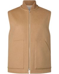 Lardini - Wool Zip-Fastened Gilet - Lyst