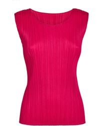 Pleats Please Issey Miyake - New Colorful Basics 4 Tank Top - Lyst