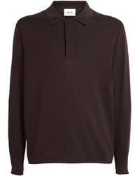 NN07 - Organic Cotton-Silk Polo Sweater - Lyst