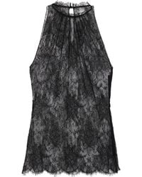 McQueen - Lace Sleeveless Top - Lyst