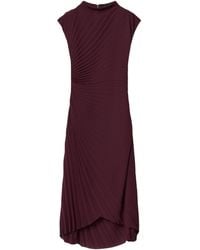 AllSaints - Pleated Rayanna Midi Dress - Lyst