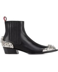 Christian Louboutin - Cheliviss Meteor Leather Ankle Boots - Lyst