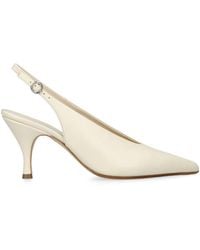Aeyde - Leather Carla Slingback Pumps 75 - Lyst